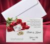 cod - 2653
Invitatie de nunta din carton cu trandafiri
si verighete.
Plicul este alb.
Pretul contine plic, TVA 
iar inscriptionarea este gratuit
Montajul este optional = 0,10 lei/buc